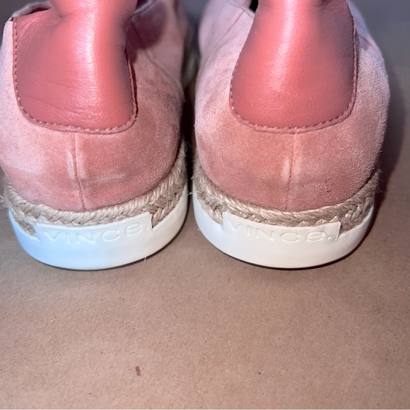 Vince Dillon Sneaker Terracotta Rose SZ 9 Suede Slip On Preppy Classic Casual - Picture 5 of 13